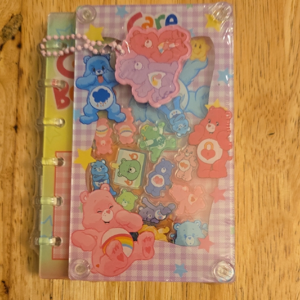 Colorful Care Bears Notebook with Keychain